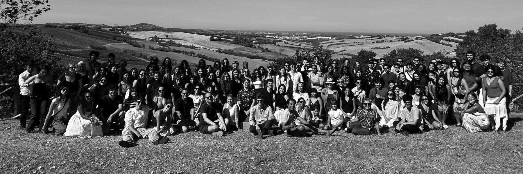 Group photo in Urbano, Italy