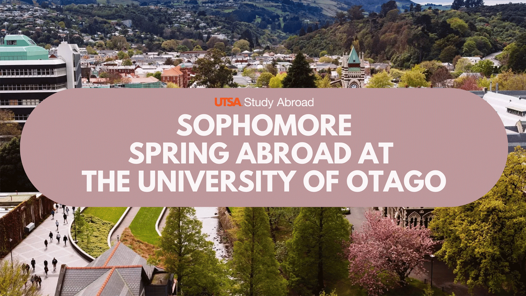 Sophomore Spring Abroad at the University of Otago 