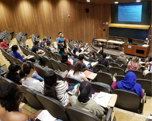 Students in a lecture hall